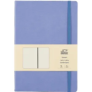 Книга для записей В5 96л кл. "Joy Book. Цветущая сирень" иск.кожа, тв.переплет, ляссе, резинка, инд.уп.