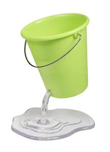 Подставка для ручек Дырявое ведро зеленое (003635)