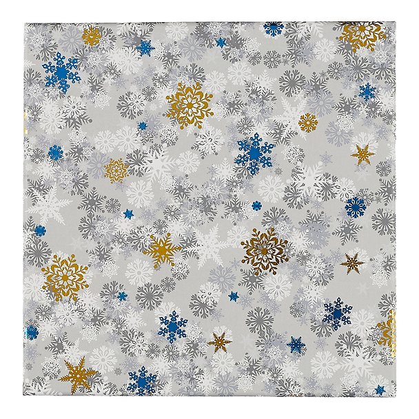 Коробка подарочная "Snowflaces"  18*18*7,5см, Новый год, картон 2982028 — 1