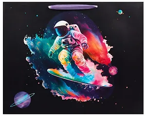Пакет А3+ 40*50*15 "Space skate" дет., бум.мат.ламинат, ассорти