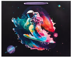 Пакет А3+ 40*50*15 "Space skate" дет., бум.мат.ламинат, ассорти — 3010244 — 1