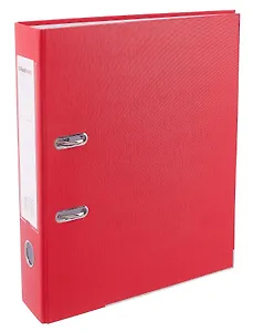 Папка архивная 70мм А4 красная, бумвинил, прозр.карман, GoodMark