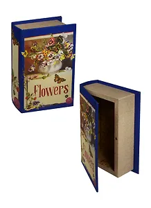 Сувенир, Феникс, Шкатулка декоративная, из МДФ, "Анютины глазки" 17*11*5см