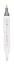 Маркер акриловый "Сонет" кремовый, двусторонний, перо кисть/пуля — 3121974 — 2