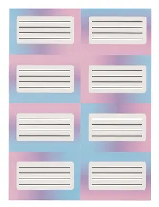 Наклейки для тетрадей Yoi, "Градиент", 24 штуки