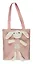 Сумка-шоппер на молнии с игрушкой Кролик (розовая) (35х34х9) (текстиль) (12-11141-SH10) — 3021253 — 1