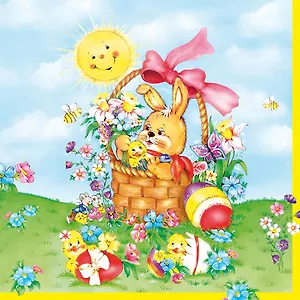 Салфетки Maki бум. сервиров. Пасха (SLWL001401) (33х33) (20шт) (3сл)