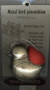 Металлическая птица-игольница Винтаж РТО (VT-02) (упаковка)