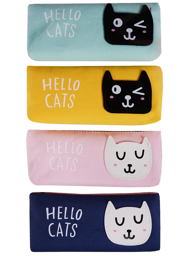 Пенал на молнии «Кошки. Hello cat's», 20 х 8 см 2585898 — 4