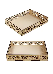 Поднос резной-2 Орнамент (2160494) (34х26х6см) (МДФ) (упаковка)