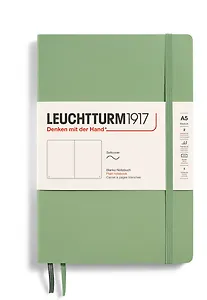 Книга для записей A5 61л нелин. "Classic" мягк.обл., шалфей, Leuchtturm1917