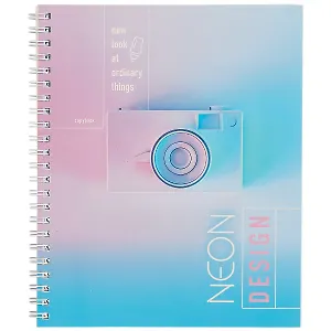 Тетрадь в клетку Unnika, "Неоновое сияние", 96 листов, в ассортименте