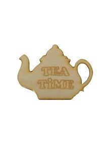Заготовка из дерева «Чайник с надписью Tea Time»