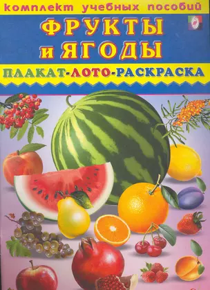 Фрукты и ягоды Плакат, лото, раскраска / (мягк) (Комплект учебных пособий) (Русанэк) — 2268897 — 1