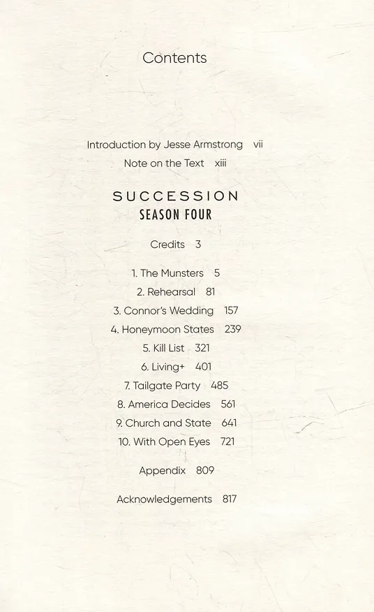 Книга Succession: Season Four: The Complete Scripts (Джесси Армстронг) — 3