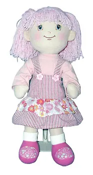 Тряпичная кукла "Девочка в розовом" (30 см) (14293) 2193242