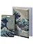 Набор Обложка для паспорта Кацусика Хокусай Большая волна (ПВХ бокс) (12-999-27-551)+Чехол для карточек вертикальный Кацусика Хокусай Большая волна (12-999-27-541) — 3086782 — 2