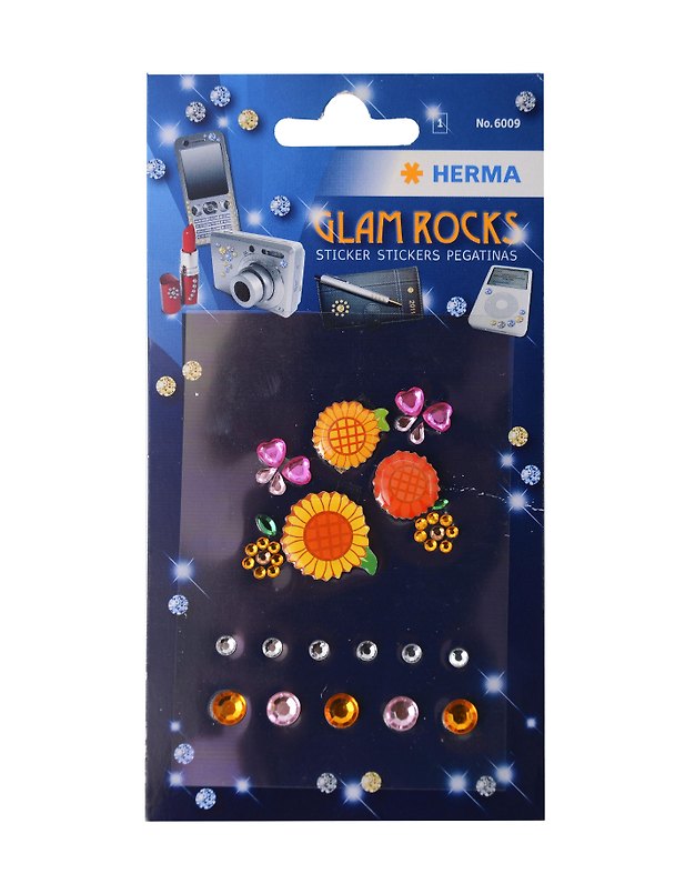 HERMA Наклейки MAGIC Гламур - разноцветные цветы 308453 — 1