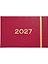 Еженедельник дат. 2027г. А6 64л 160*105 "Color" малиновый, иск.кожа, тв.переплет, резинка, шелкография — 3172384 — 1