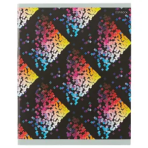 Тетрадь в клетку Unnika, "Вспышки цвета", 96 листов, в ассортименте