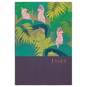 Ежедневник недат. А5 80л "Тропики" под пленкой софт-тач вельвет, тисн.гологр.фольгой