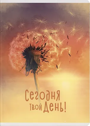 Тетрадь в клетку Listoff, "Сегодня твой день", А4, 60 листов 3032917