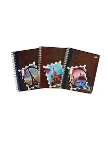 Тетрадь в клетку Academy Style, "Марки", 96 листов, в ассортименте