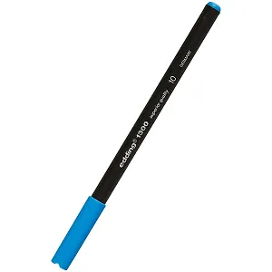 Фломастер с круглым наконечником 2мм, голубой, Edding