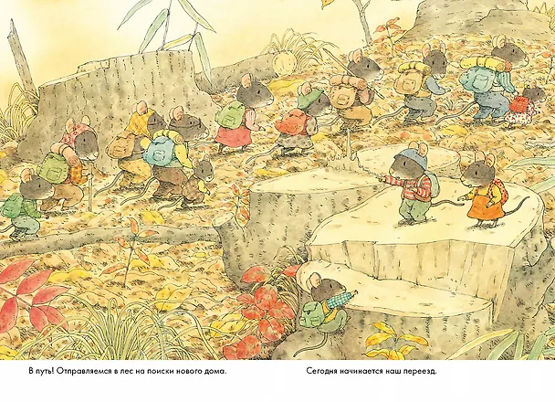 Книга 14 лесных мышей. Переезд (Кадзуо Ивамура) — 3