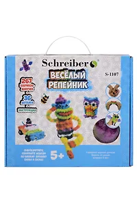 Игровой набор, Schreiber/Шрайбер Конструктор-липучка Веселый репейник, 267 деталей, 36 аксессуаров S 1107