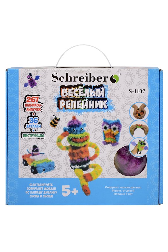 Конструктор-липучка «Веселый репейник» 267 деталей, Schreiber 332886 — 1