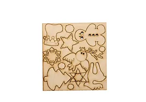 Набор для скрапбукинга Новогодний (131105) (180х162) (дерево) (упаковка)