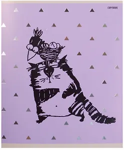 Тетрадь в клетку Unnika, "Веселый кот", 48 листов, в ассортименте