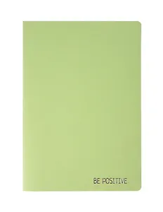 Тетрадь 30л "Be positive" мятная, сшивка
