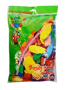 Шар надувной из латекса круглый (ассорти) (1 шт)