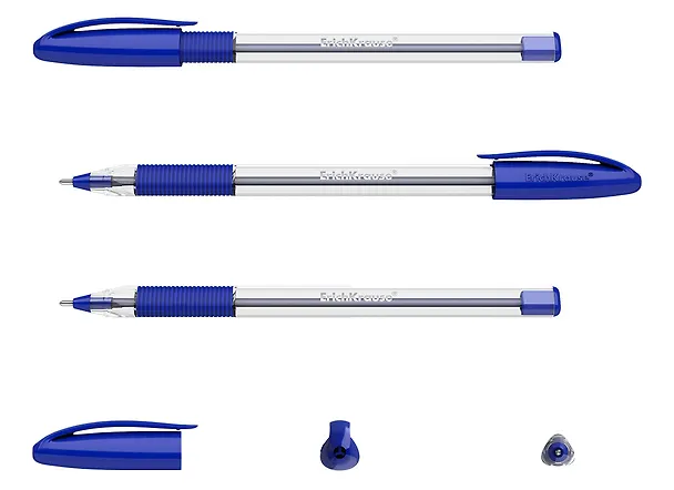 Шариковая ручка синяя 1 мм, U-109 Classic Stick&Grip, Erich Krause 2928638 — 2