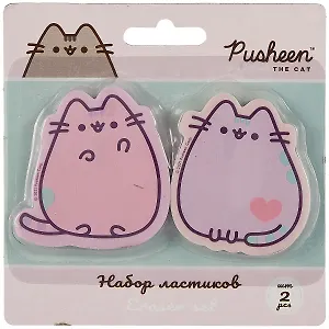 Ластики 02шт "Pusheen" фигурные, блистер