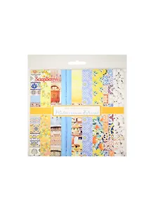 Набор бумаги 15*15см 190 гр/м Средиземноморье 12 листов