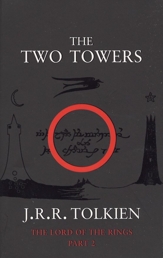 Книга Two Towers, The,  Tolkien J.R.R.(black cover) (Джон Рональд Руэл Толкин) — 1