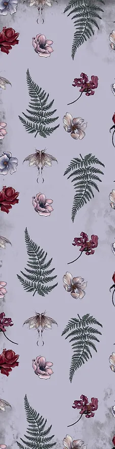 Закладка с резинкой. Bruk.herbs (оформление с мотыльком) 3090469 — 3