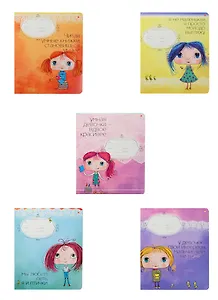 Тетрадь в клетку Альт, "Девочка Юна", 12 листов, в ассортименте