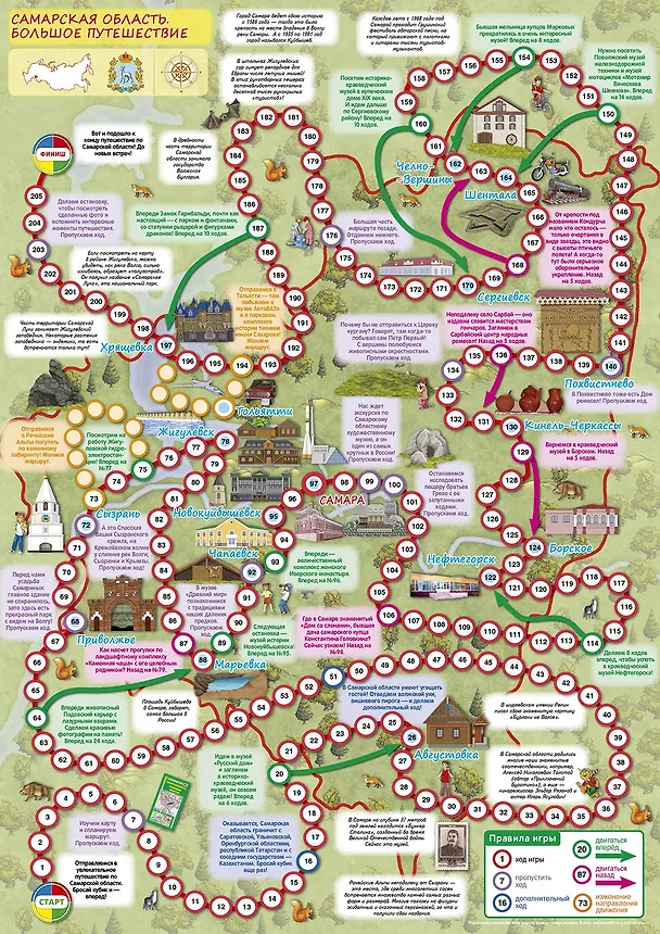 Книга Самарская область. Большое путешествие. Настольная игра () — 2