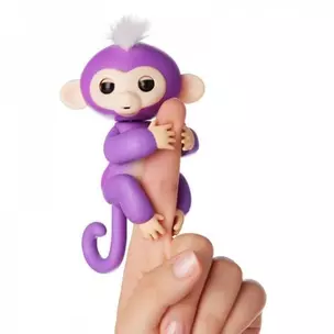 Интерактивная игрушка Ручная обезьянка Fingerlings Миа (фиолетовая) 12см — 341856 — 1