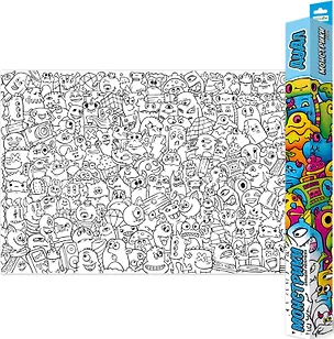 Книга Большая раскраска. Дудл "Монстрики" ()