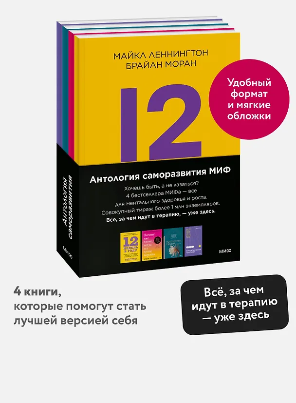 Книга Комплект "Антология саморазвития МИФ" (4 книги в обечайке) () — 5