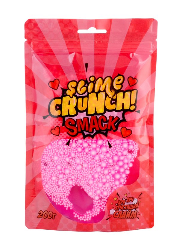 Игрушка ТМ «Slime» Crunch-slime SMACK с ароматом земляники, 200 г 2791447 — 1