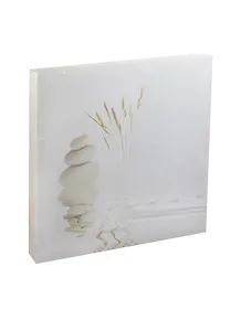 Картина канвас 30х30 (Вода и белые камни) (6011-14-P036)