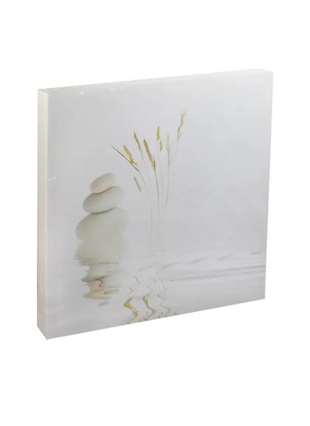 Картина канвас 30х30 (Вода и белые камни) (6011-14-P036) 2391826 — 1