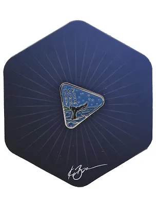 Значок ночь Териберка, Хвост кита в треугольнике (Мурманск) (мур З-202) 3127650