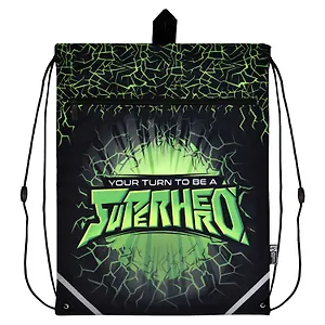 Мешок для сменной обуви "Супергерой" 36 х 48 см, полиэстер, полноцветная печать, 1 отделение